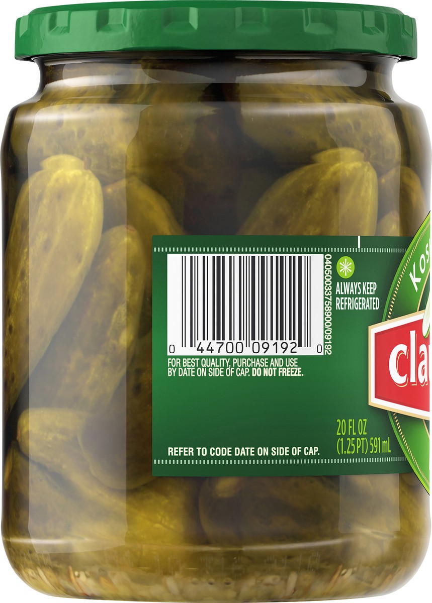 slide 2 of 9, Claussen Kosher Dill Pickle Minis, 20 fl oz Jar, 20 fl oz