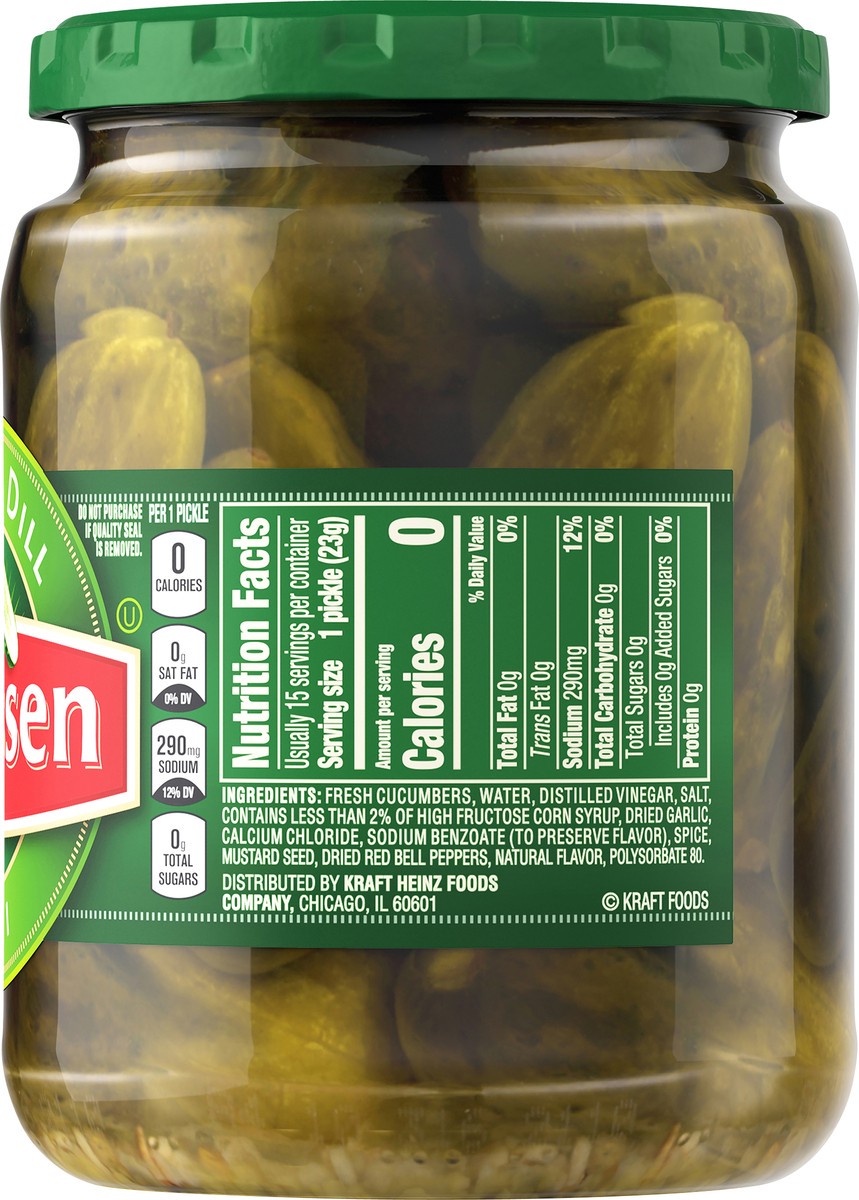 slide 6 of 9, Claussen Kosher Dill Pickle Minis, 20 fl oz Jar, 20 fl oz