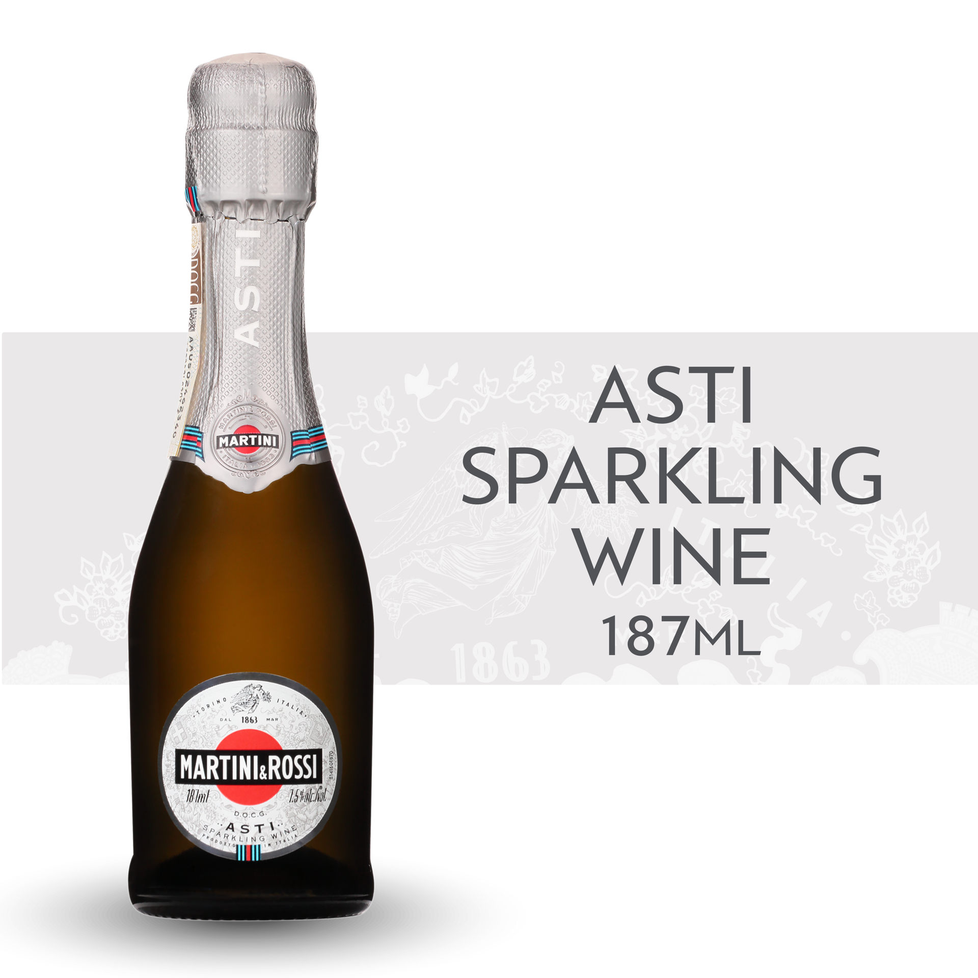 slide 3 of 5, Martini & Rossi Asti Sparkling Wine 7.5% 18.7Cl/187Ml, 187 ml