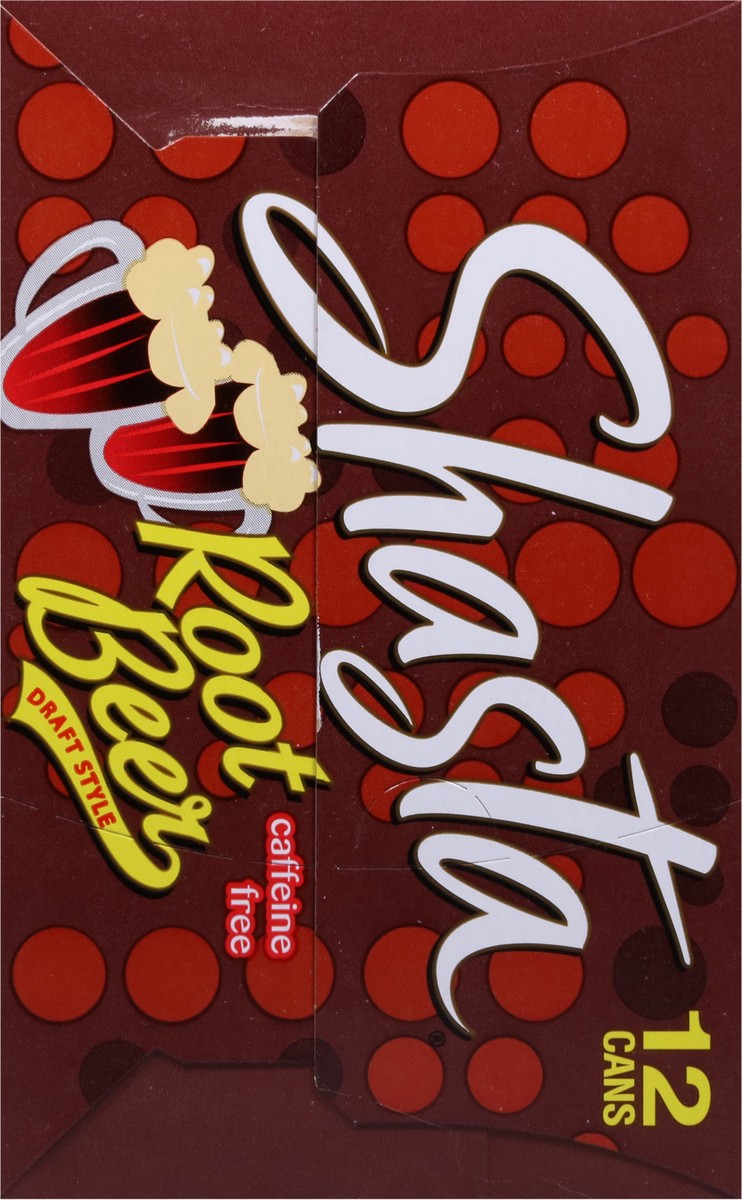 slide 8 of 9, Shasta Caffeine Free Draft Style Root Beer 12 - 12 fl oz Cans, 12 ct; 12 fl oz