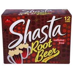 Shasta Caffeine Free Draft Style Root Beer 12 - 12 fl oz Cans