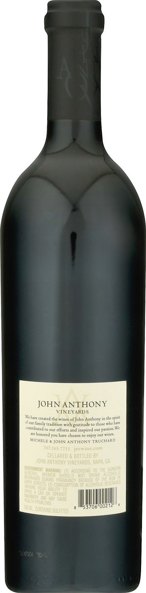 slide 7 of 8, John Anthony Cabernet Sauvignon, Napa Valley, 750 ml