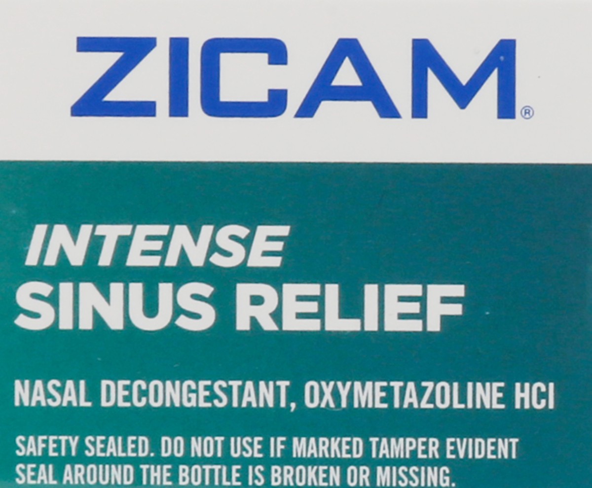 slide 5 of 10, Zicam Intense Sinus Relief No-Drip Liquid Nasal Spray 0.5 fl oz Box, 0.5 fl oz