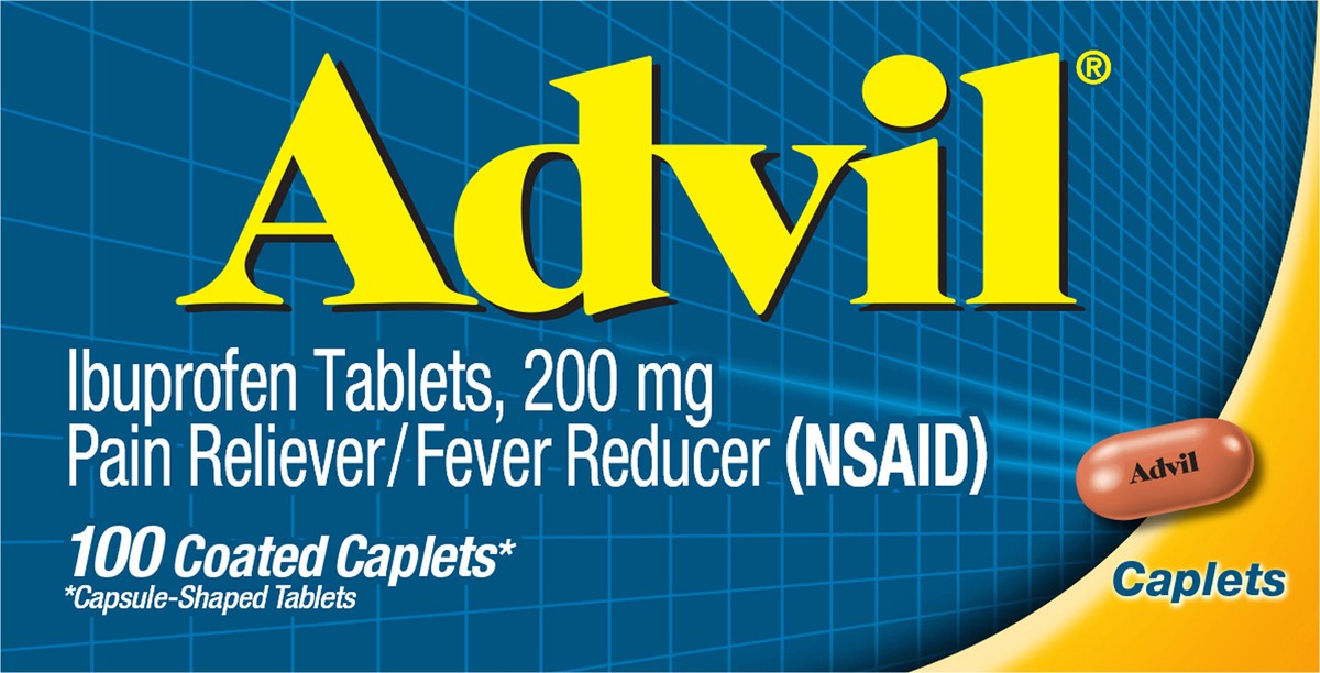 slide 6 of 9, Advil Pain Reliever Fever Reducer Ibuprofen 200mg, 100 ct