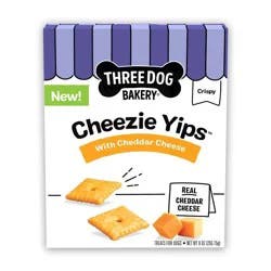Three Dog Bakery Crispy Cheezie Yips with Cheddar Cheese - 9 oz
