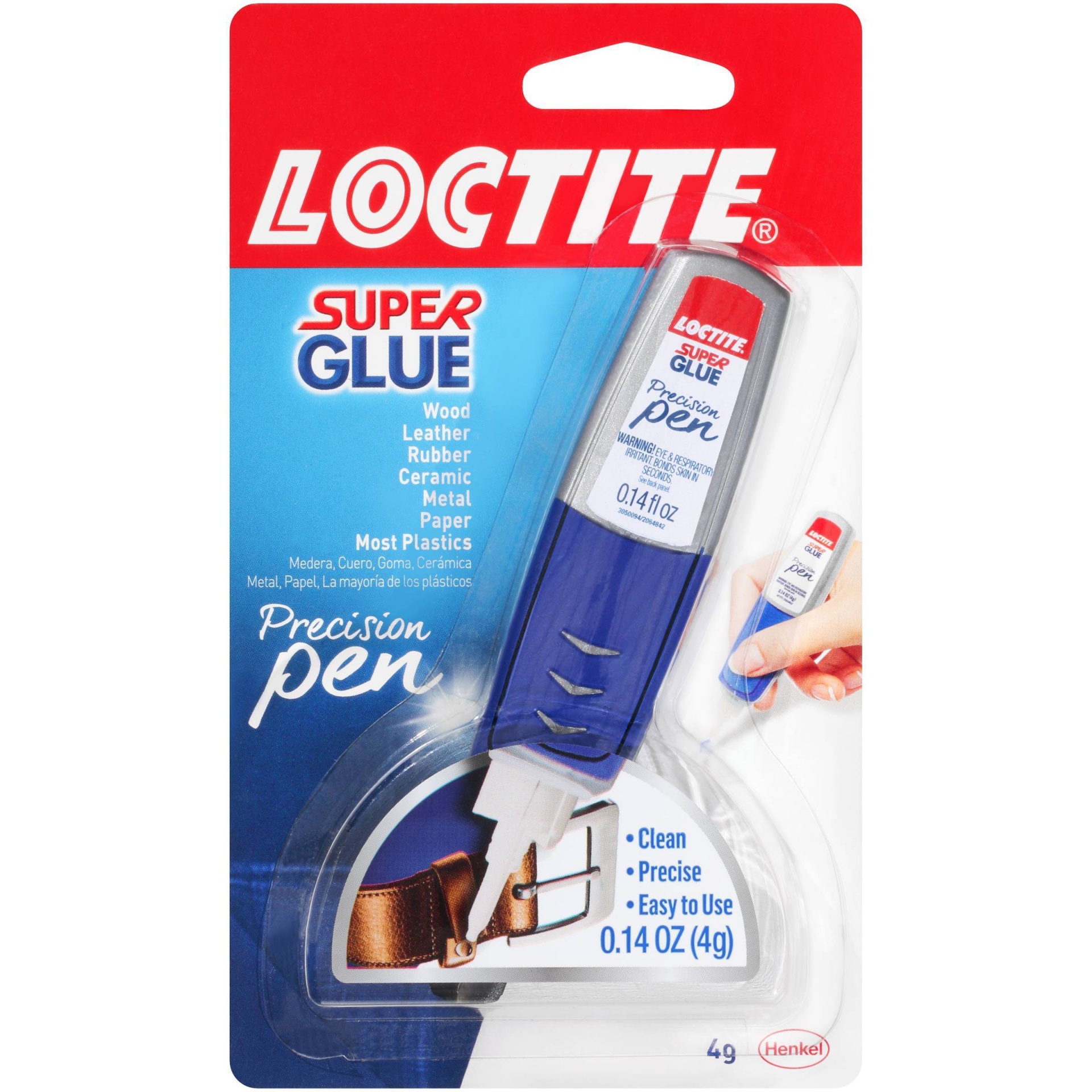 slide 1 of 2, Loctite Super Glue Precision Pen - Clear, 0.14 fl oz