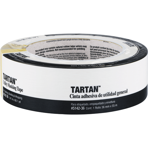 slide 3 of 8, 3M Tartan Utility Masking Tape, 60.1 yd