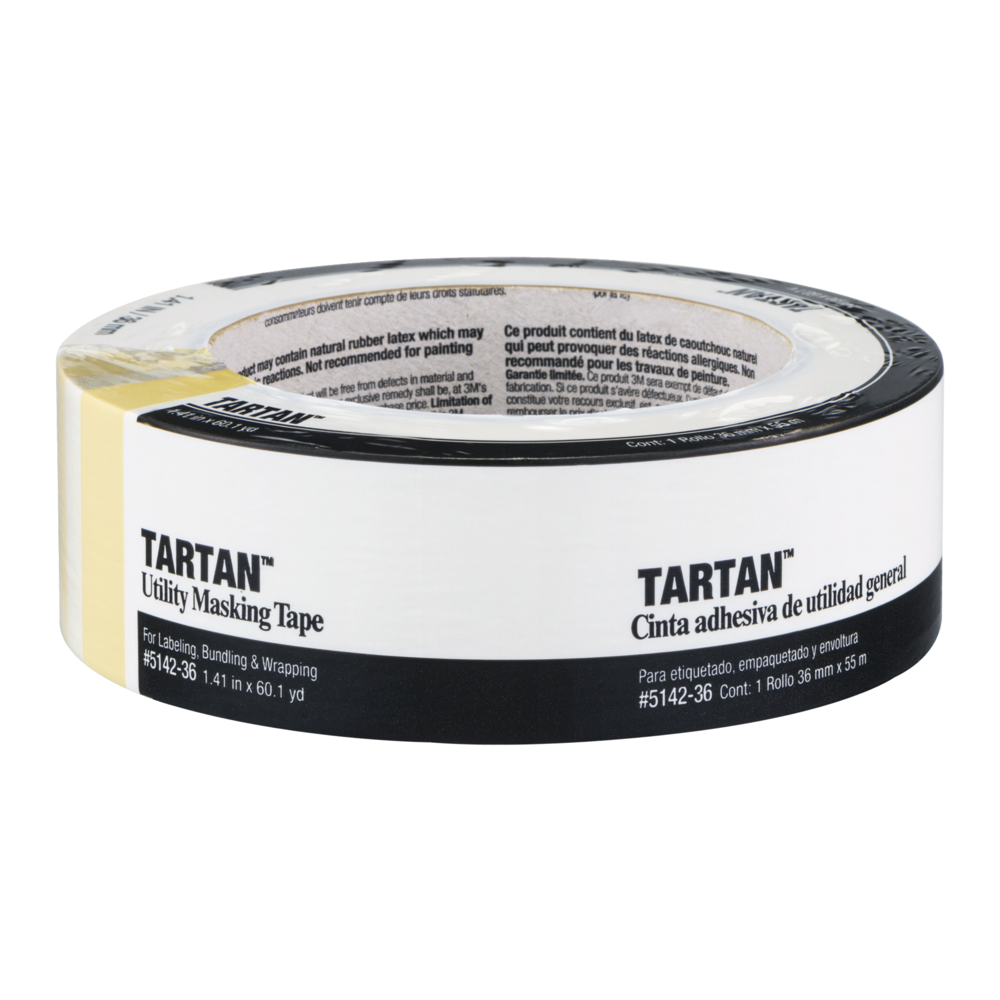 slide 1 of 8, 3M Tartan Utility Masking Tape, 60.1 yd