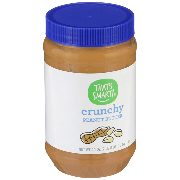 slide 1 of 1, That's Smart! Crunchy Peanut Butter - 40 oz, 40 oz