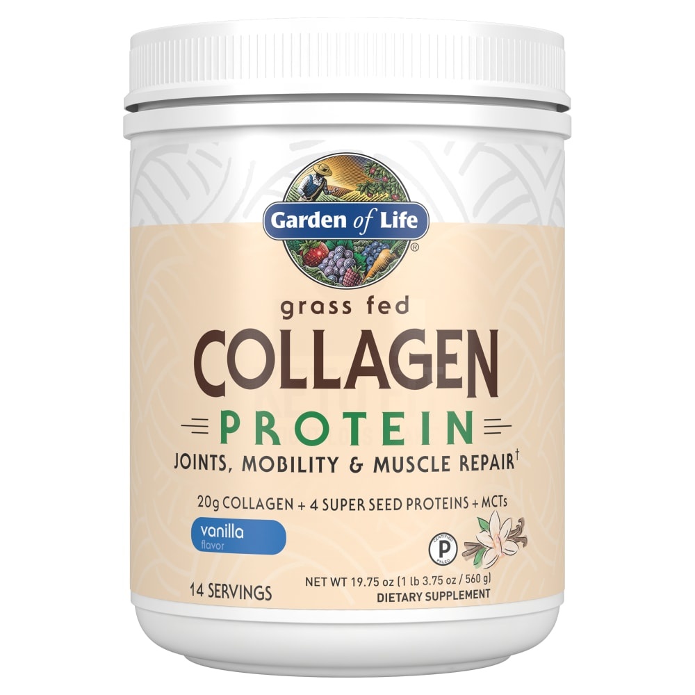 slide 1 of 1, Garden of Life Paleo Collagen & Plant Protein Vanilla, 19.75 oz