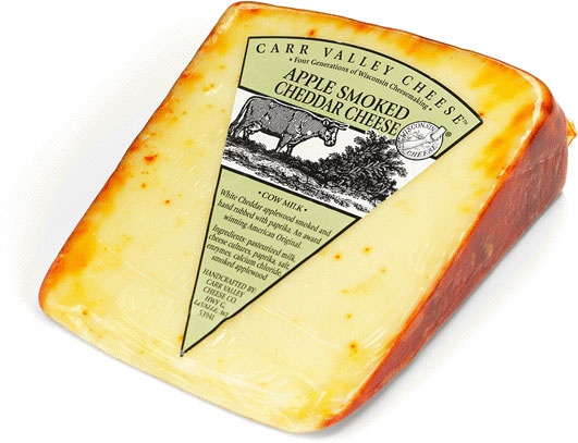 slide 1 of 1, Carr Valley Apple Smoked Cheddar, per lb