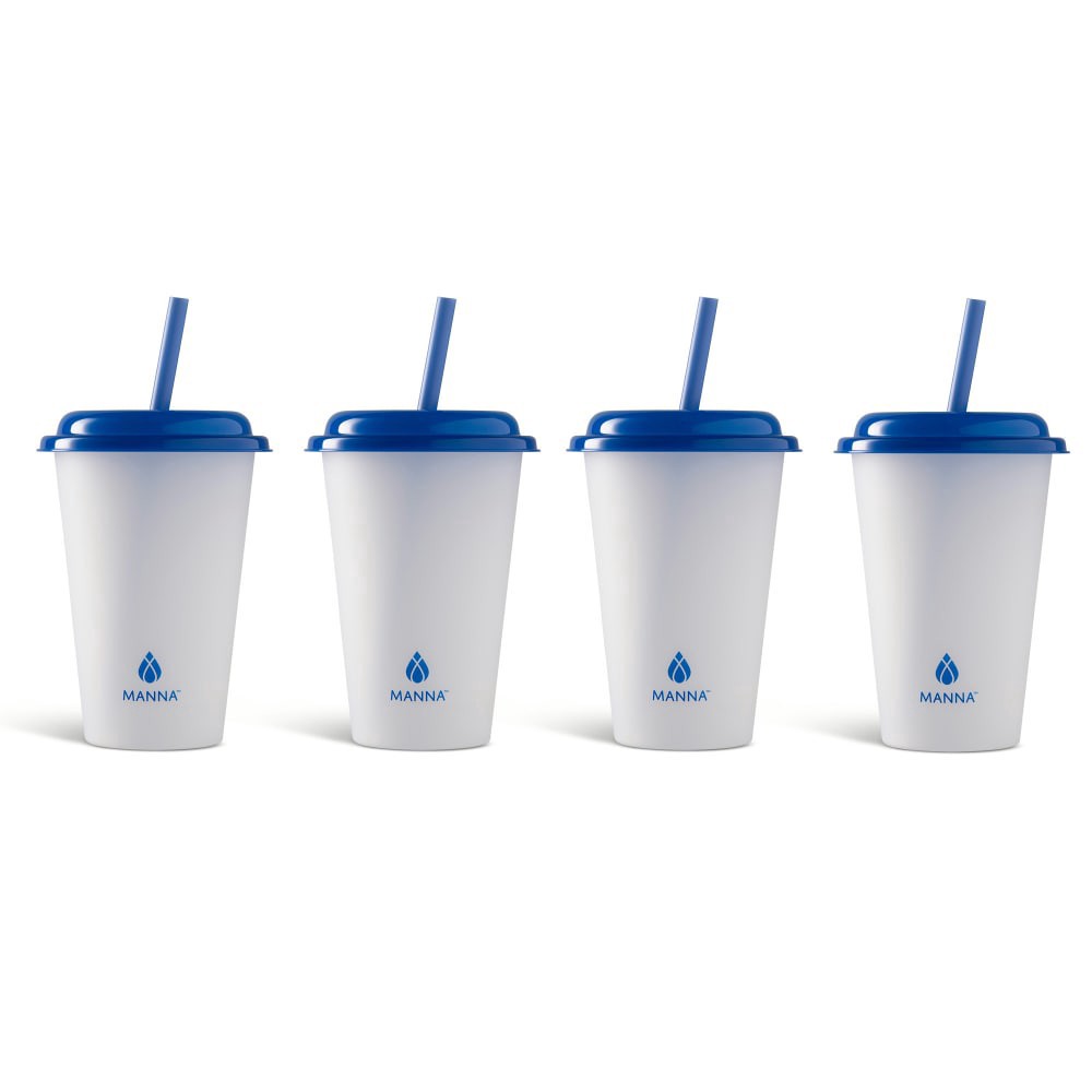 slide 3 of 3, Core Home Kids Color Changing Tumblers With Straws Blue, 6 ct; 12 oz