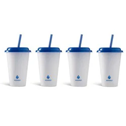 Core Home Kids Color Changing Tumblers With Straws Blue
