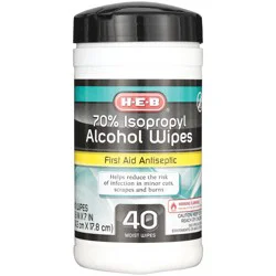 H-E-B 70% Isopropyl Alcohol Wipes
