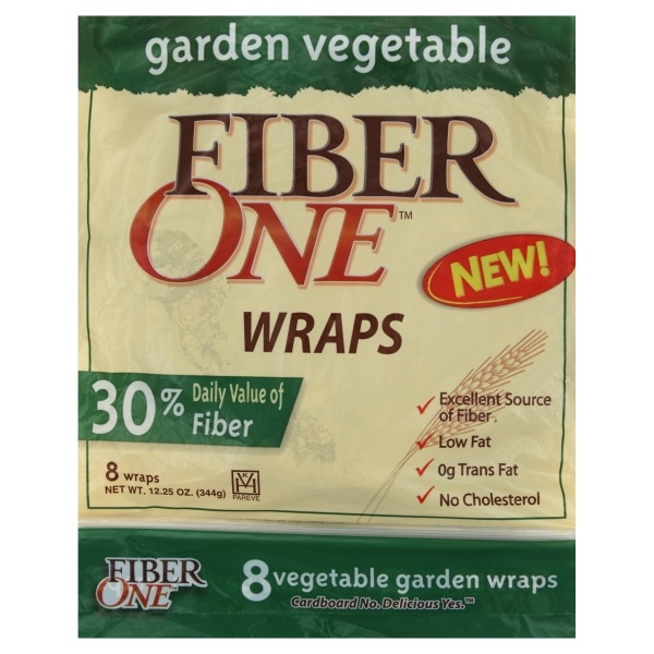 slide 1 of 1, Fiber One Wraps - Vegetable Garden, 8 ct