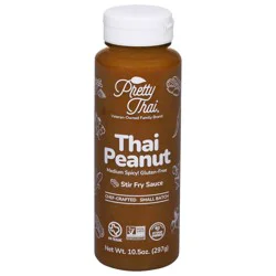 Pretty Thai Gluten-Free Medium Spicy! Thai Peanut Stir Fry Sauce 10.5 oz