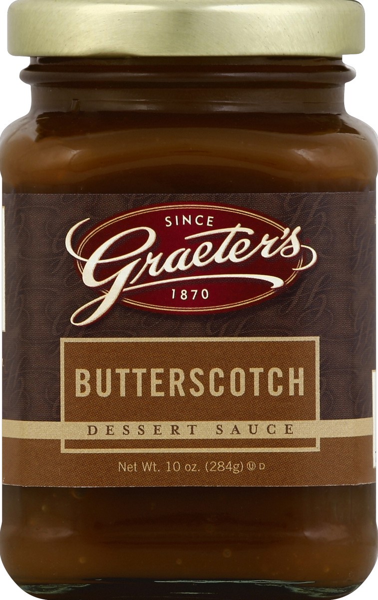 slide 2 of 2, Graeter's Butterscotch Dessert Sauce, 10 oz