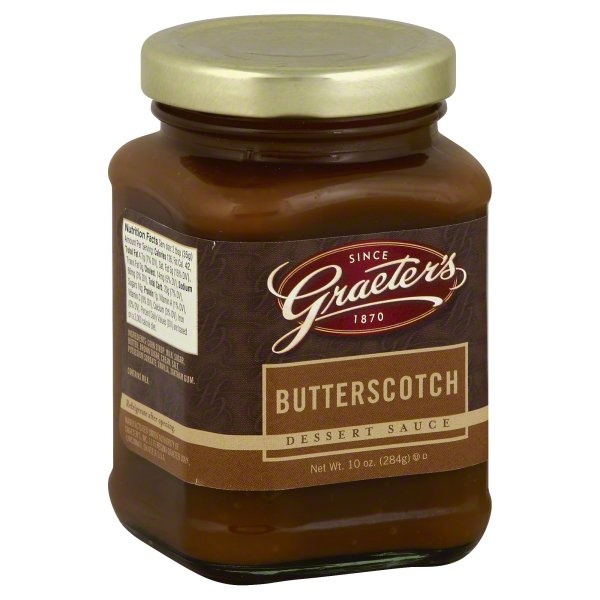 slide 1 of 2, Graeter's Butterscotch Dessert Sauce, 10 oz