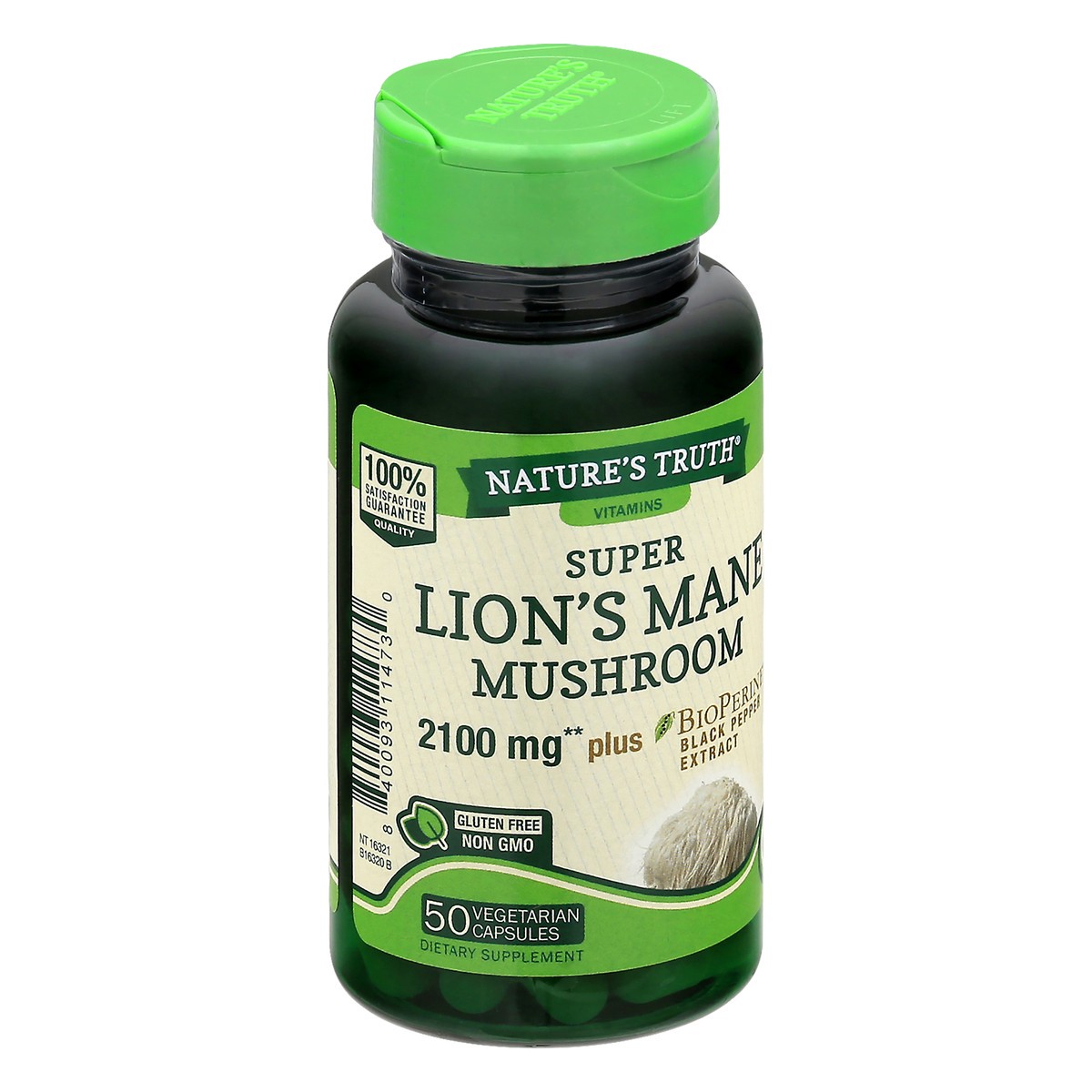 slide 2 of 10, Nature's Truth Lions Mane Mushroom, 50 ct