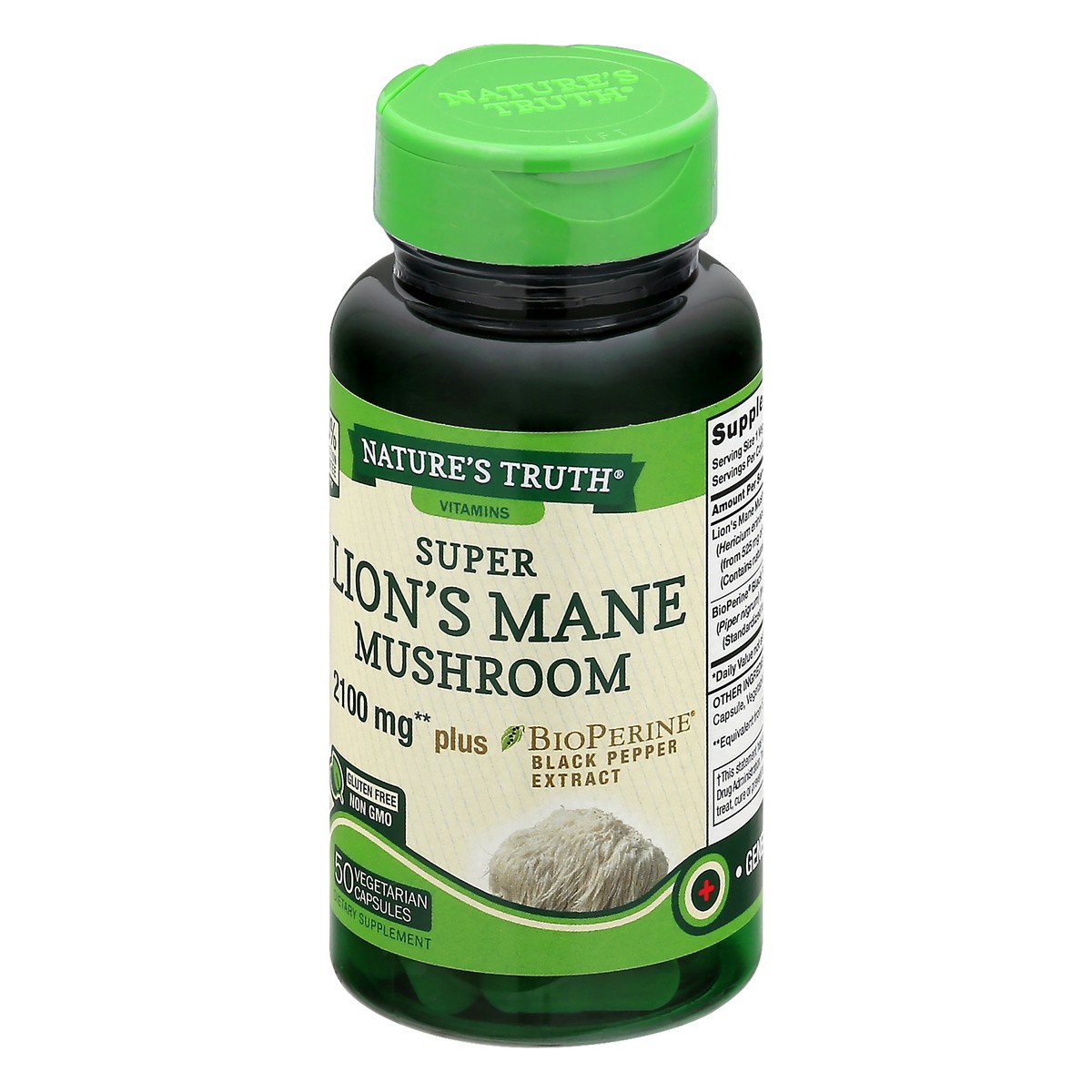 slide 3 of 10, Nature's Truth Lions Mane Mushroom, 50 ct