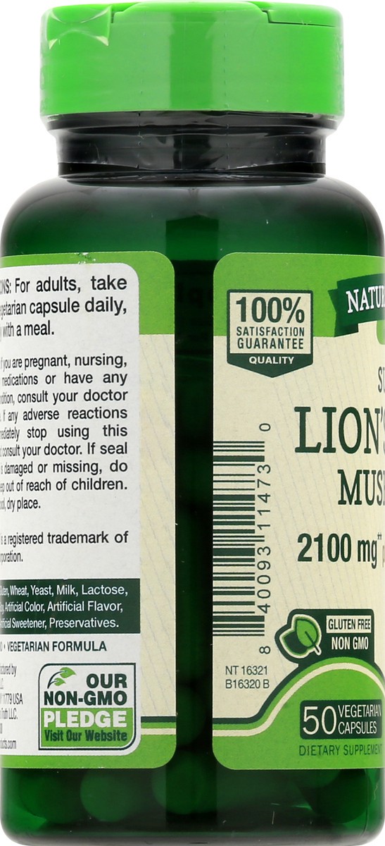 slide 6 of 10, Nature's Truth Lions Mane Mushroom, 50 ct