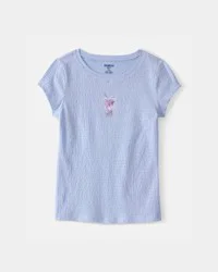 Oshkosh Girls Boba Tea Ruched Top - Blue - Size 4
