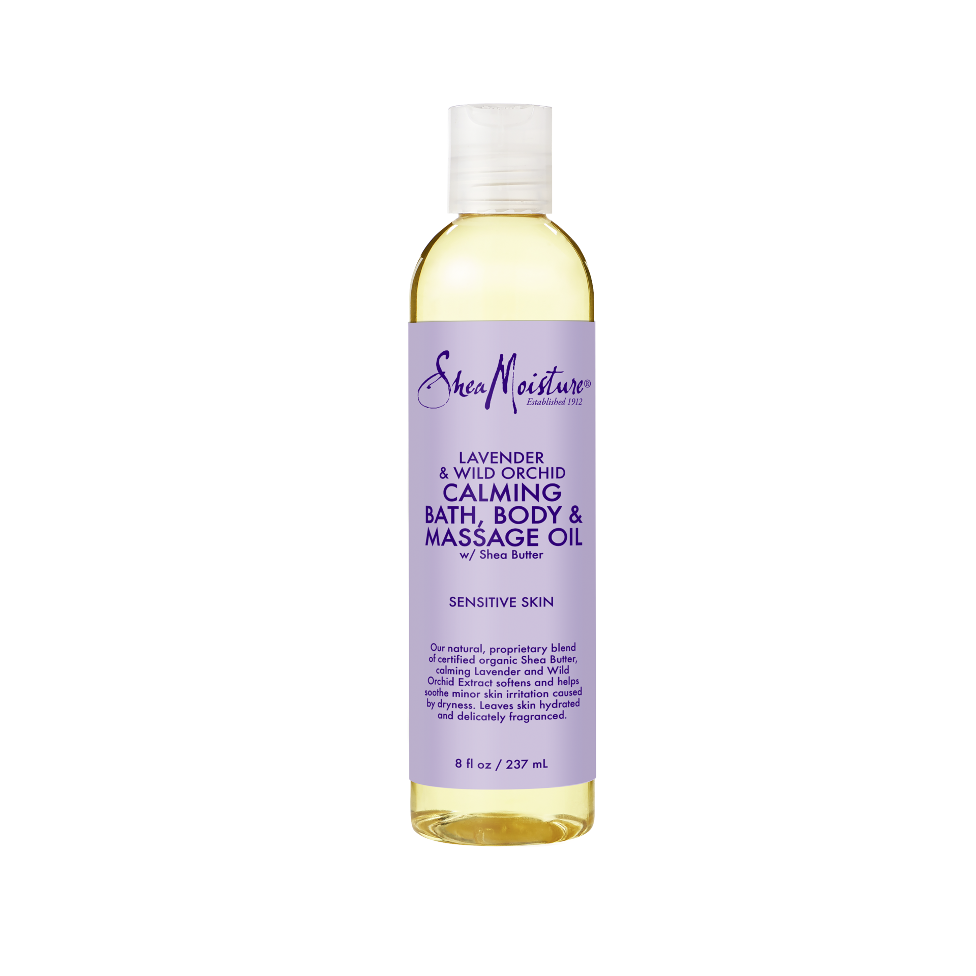 slide 3 of 4, SheaMoisture Bath, Body and Massage Oil Lavender Wild Orchid, 8 oz, 8 oz