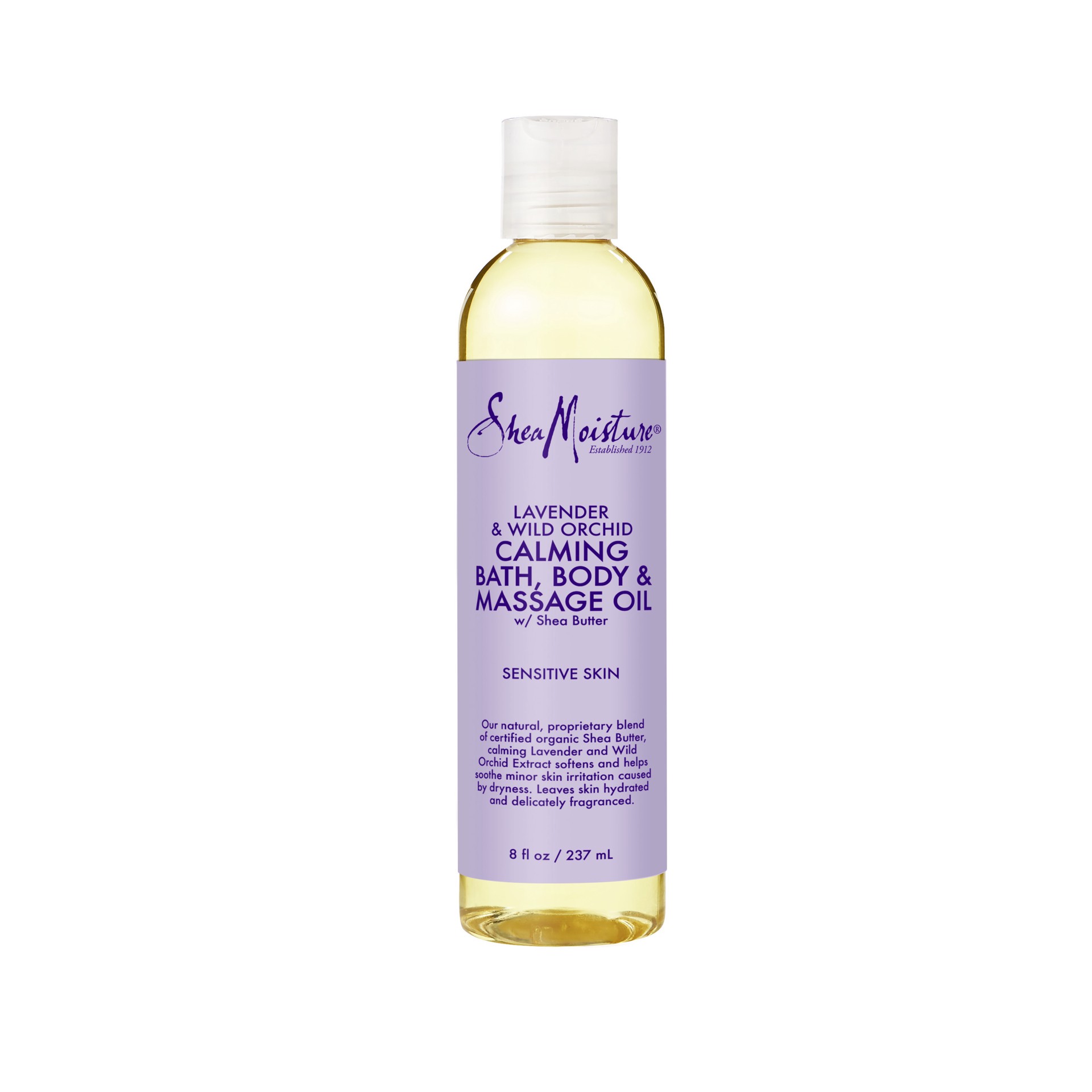 slide 1 of 4, SheaMoisture Bath, Body and Massage Oil Lavender Wild Orchid, 8 oz, 8 oz