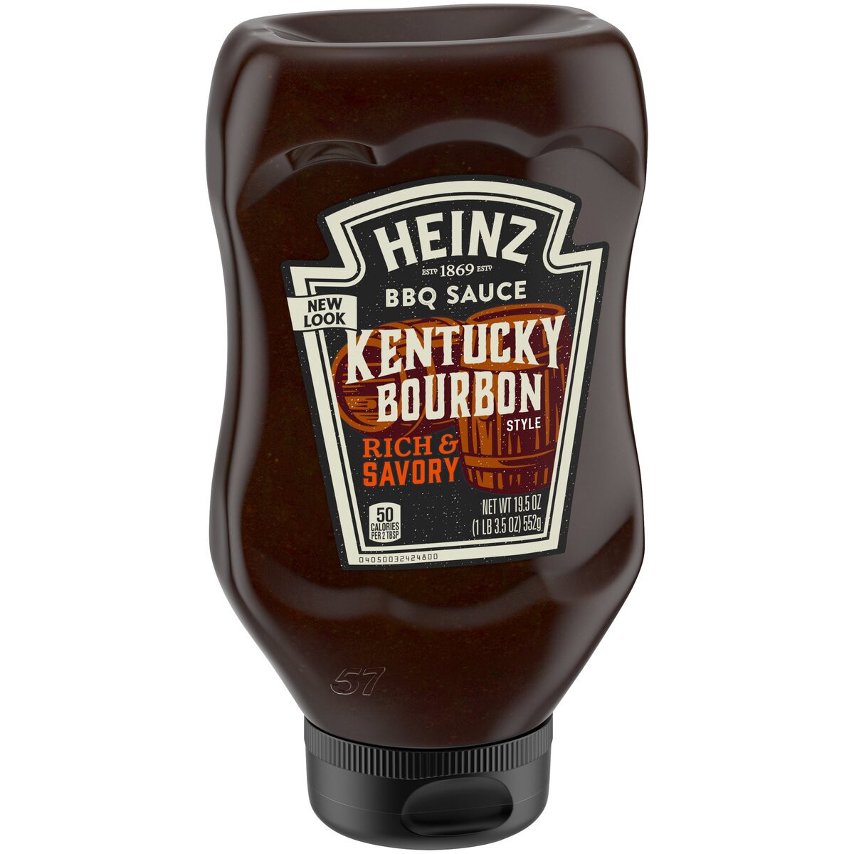 slide 6 of 8, Heinz Kentucky Bourbon Style Rich & Savory BBQ Sauce Bottle, 19.5 oz