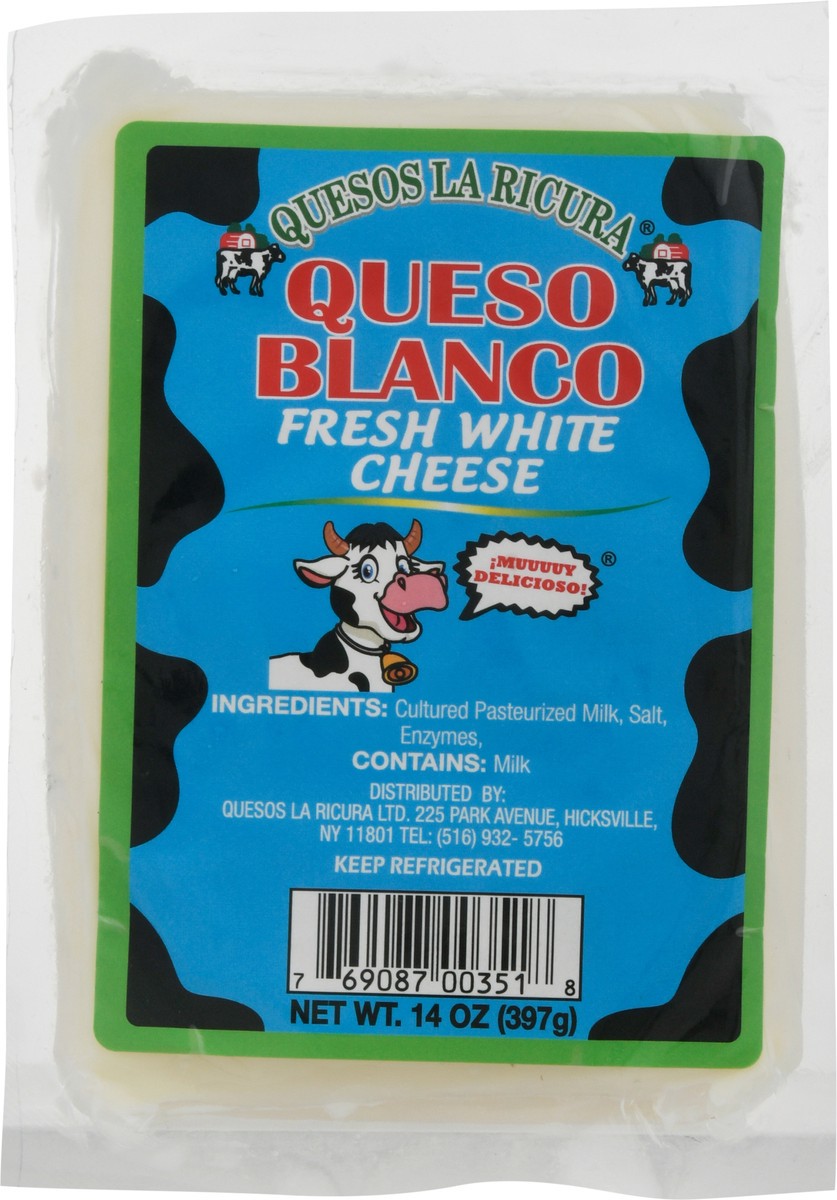 slide 9 of 11, Quesos La Ricura La Ricura Queso Blanco Cheese 14 Ounces, 14 oz