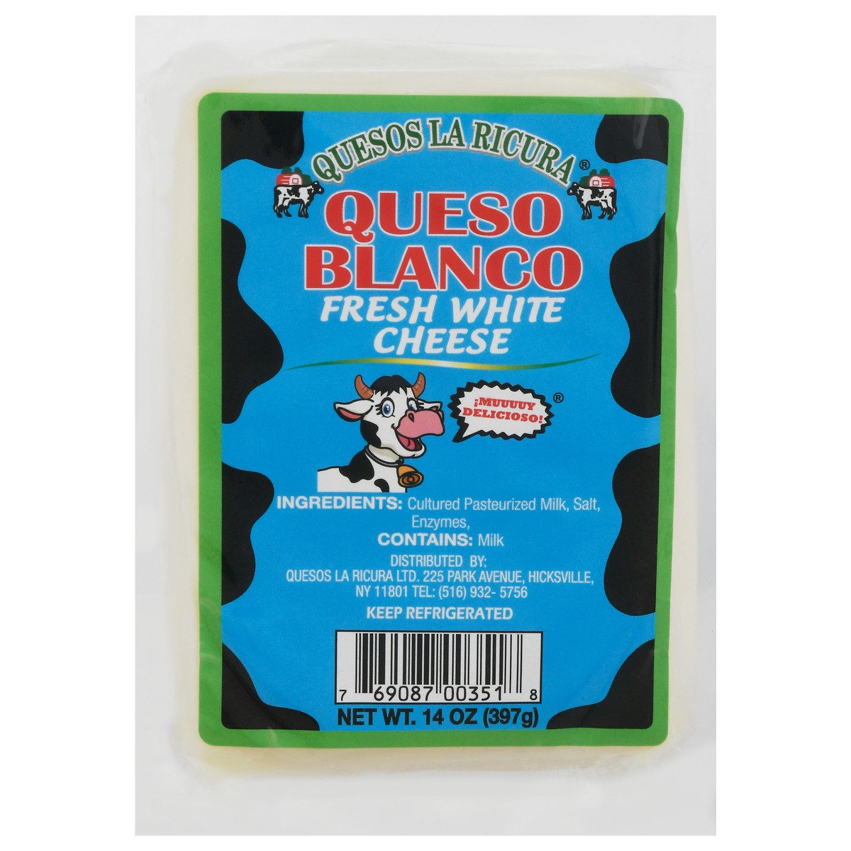 slide 11 of 11, Quesos La Ricura La Ricura Queso Blanco Cheese 14 Ounces, 14 oz