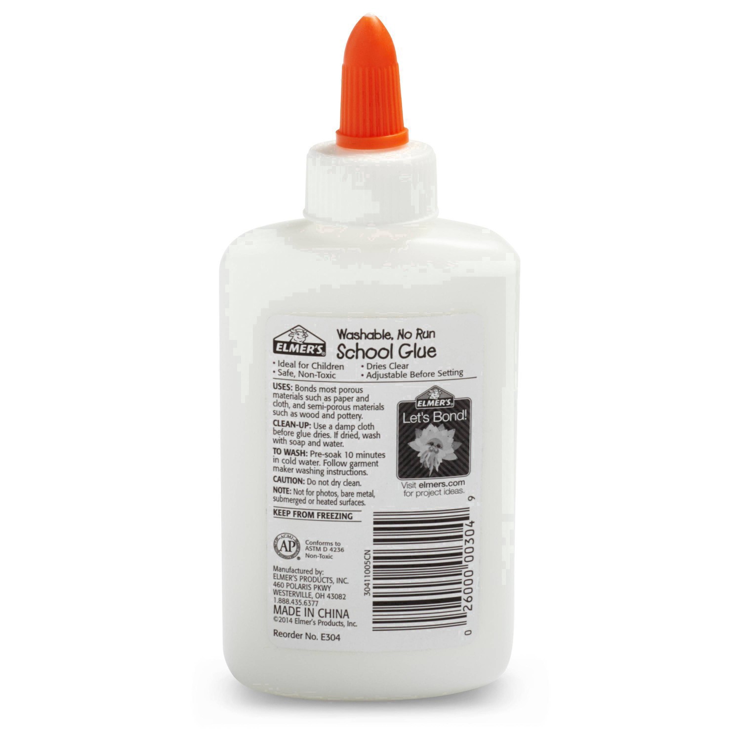 slide 128 of 211, Elmer's 4oz Washable School Glue - White, 4 oz