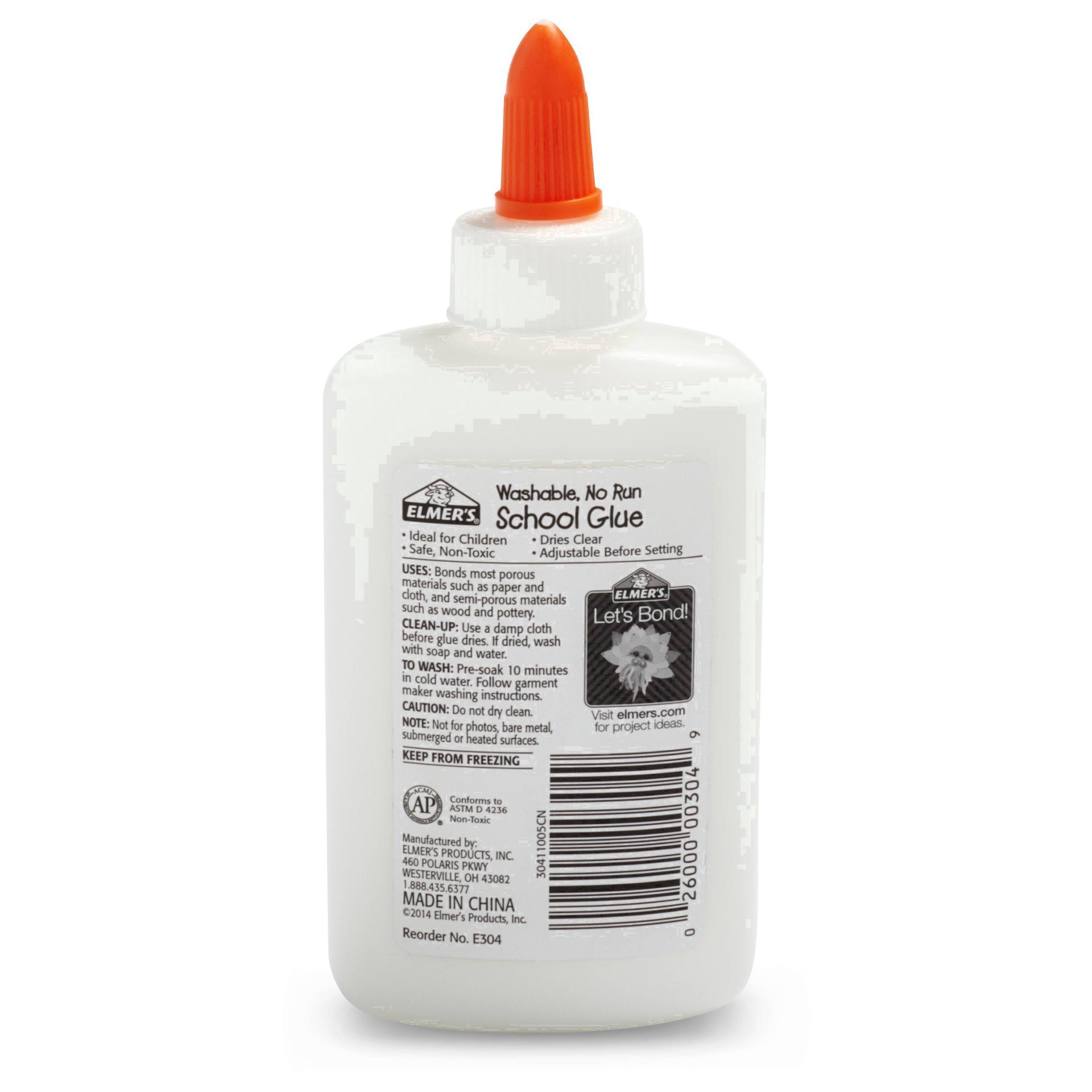 slide 48 of 211, Elmer's 4oz Washable School Glue - White, 4 oz