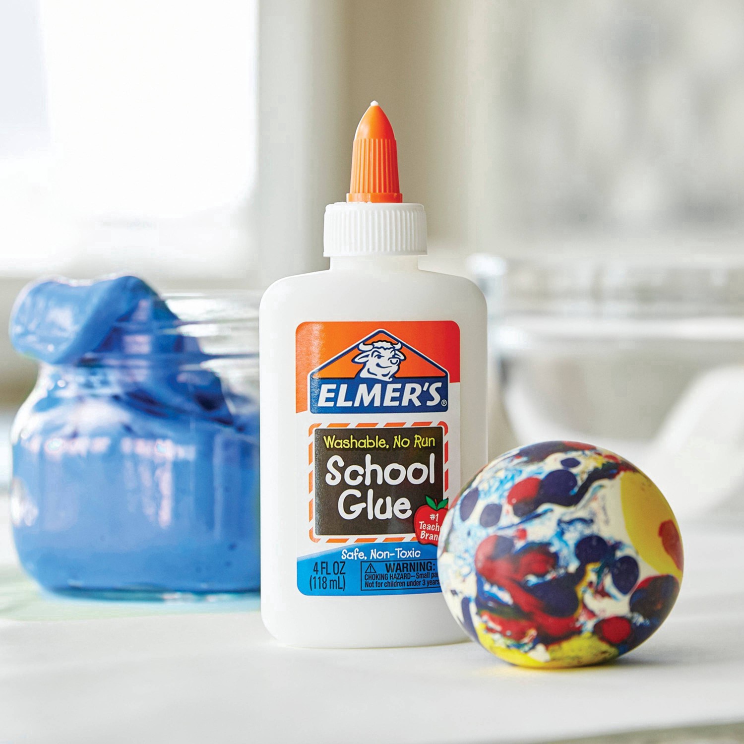 slide 206 of 211, Elmer's 4oz Washable School Glue - White, 4 oz