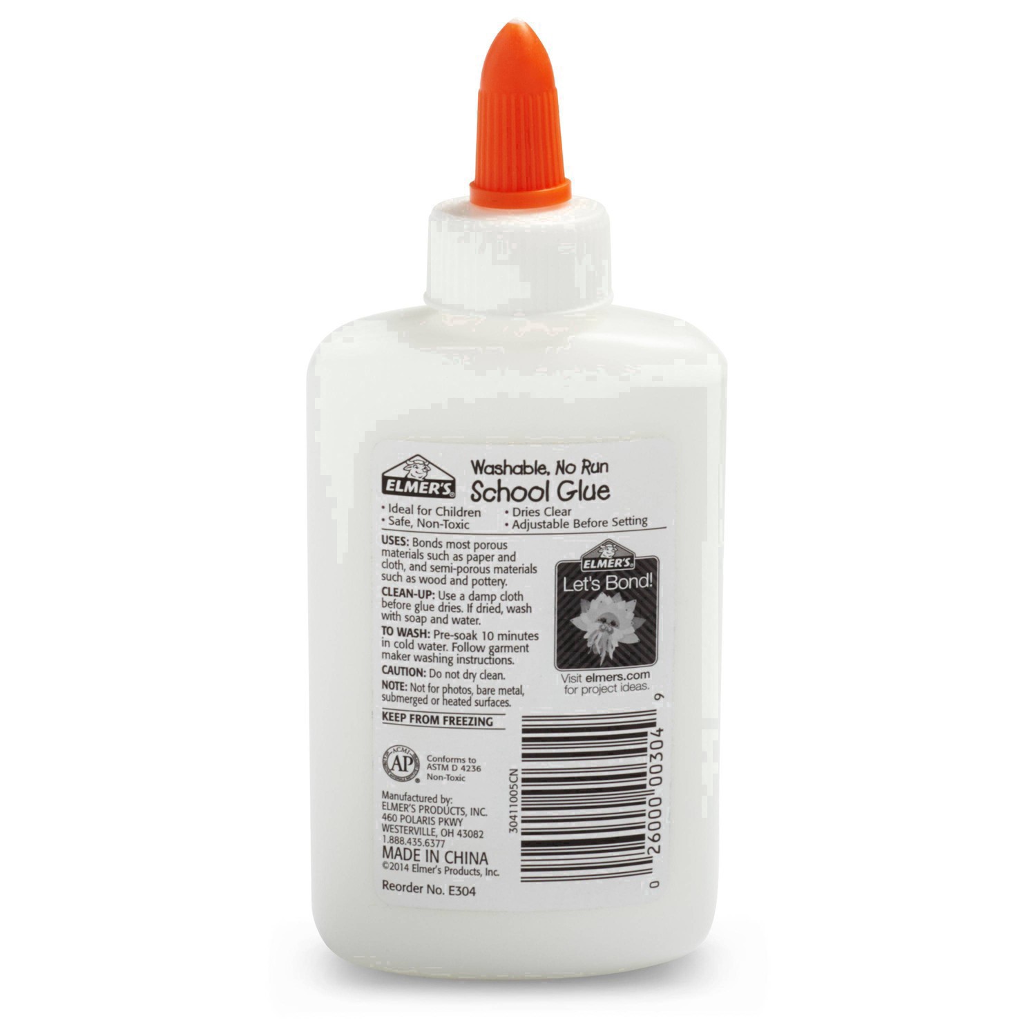 slide 175 of 211, Elmer's 4oz Washable School Glue - White, 4 oz