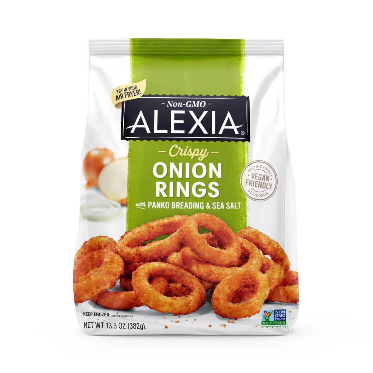 slide 1 of 12, Alexia Onion Rings, with Panko Breading & Sea Salt, Crispy, 13.5 oz