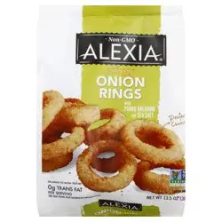 Alexia® frozen crispy onion rings with panko breading and sea salt