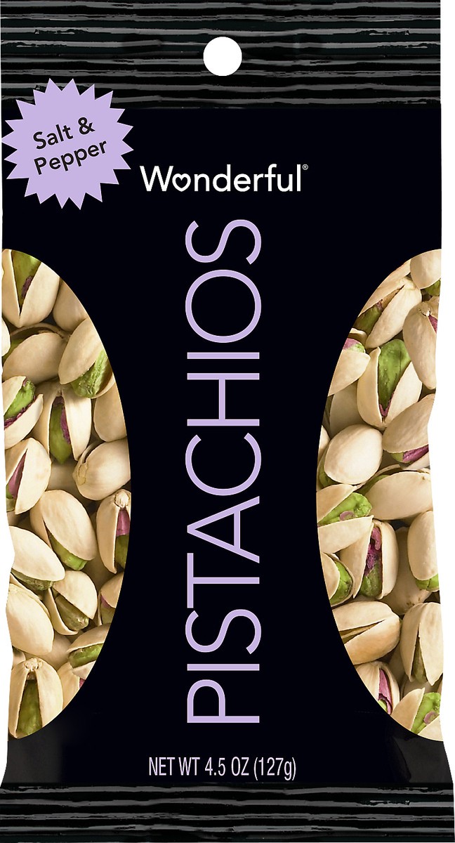 slide 3 of 7, Wonderful Pistachios Salt & Pepper Pistachios 4.5 oz, 5 oz