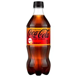 Coca-Cola Zero Sugar Orange Cream Bottle, 20 fl oz