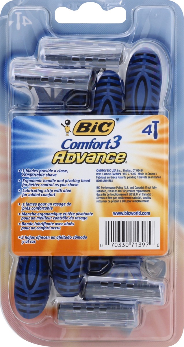 slide 9 of 11, Bic Razors, 4 ct