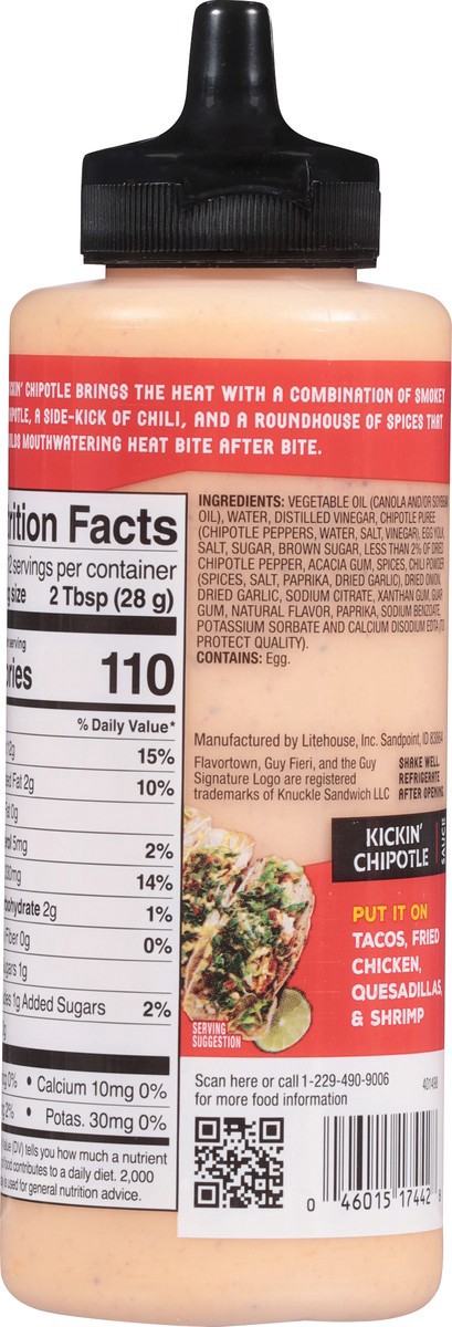 slide 6 of 12, Guy Fieri's Flavortown Kickin' Chipotle Sauce 12 oz, 12 oz