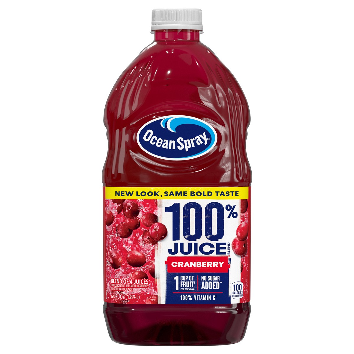 slide 1 of 13, Ocean Spray 64oz 100% Cranberry, 64 oz