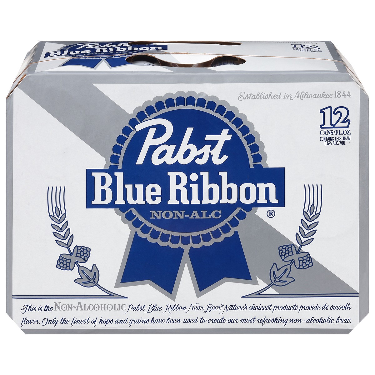 slide 1 of 4, Pabst Non-Alc Beer 12 - 12 fl oz Cans, 12 ct