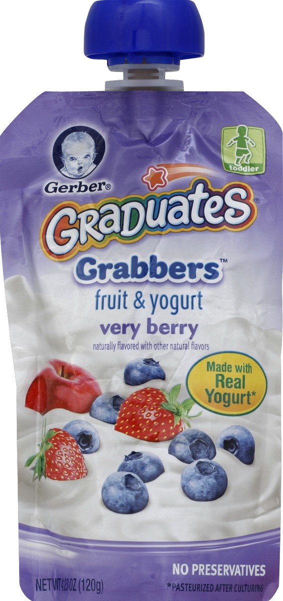 slide 2 of 3, Gerber Fruit & Yogurt 4.23 oz, 4.23 oz