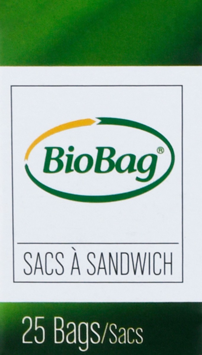 slide 6 of 11, BioBag Biogroupusa, Inc. Biobag Resealable Sandwich Bags, 25 ct