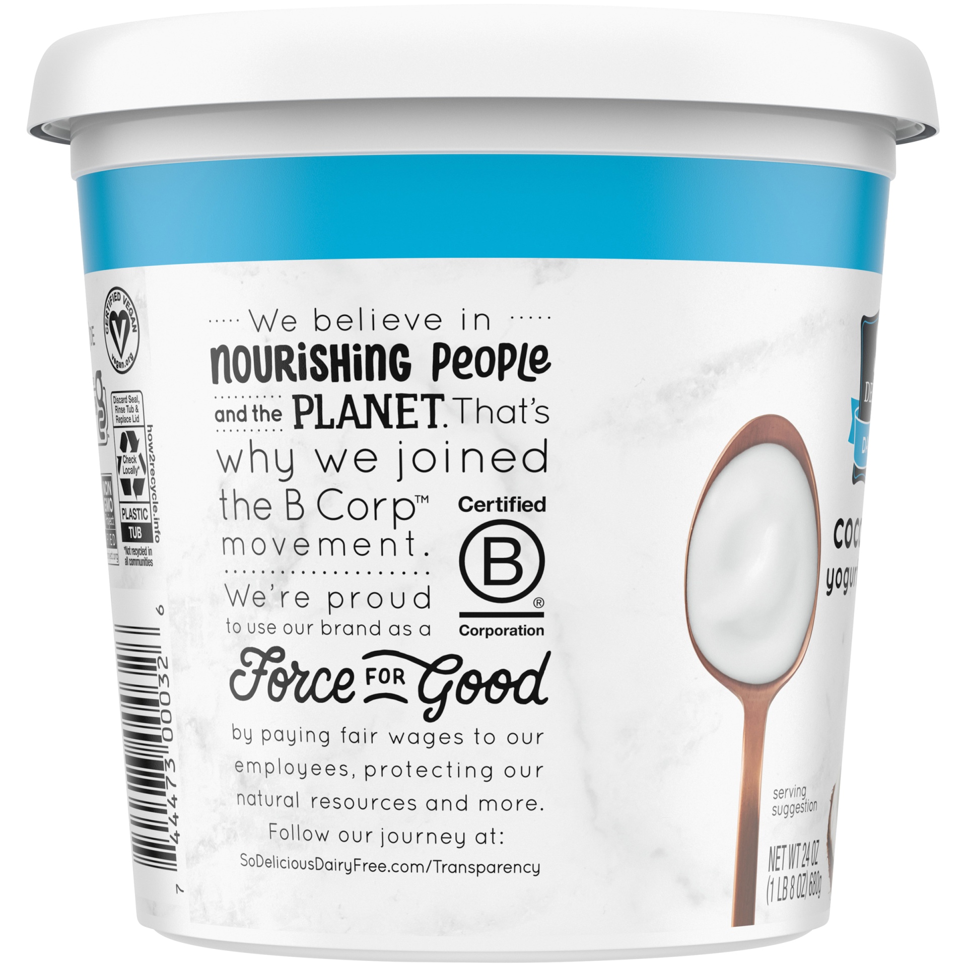 So Delicious Dairy Free Plain Coconut Milk Yogurt 24 oz Shipt