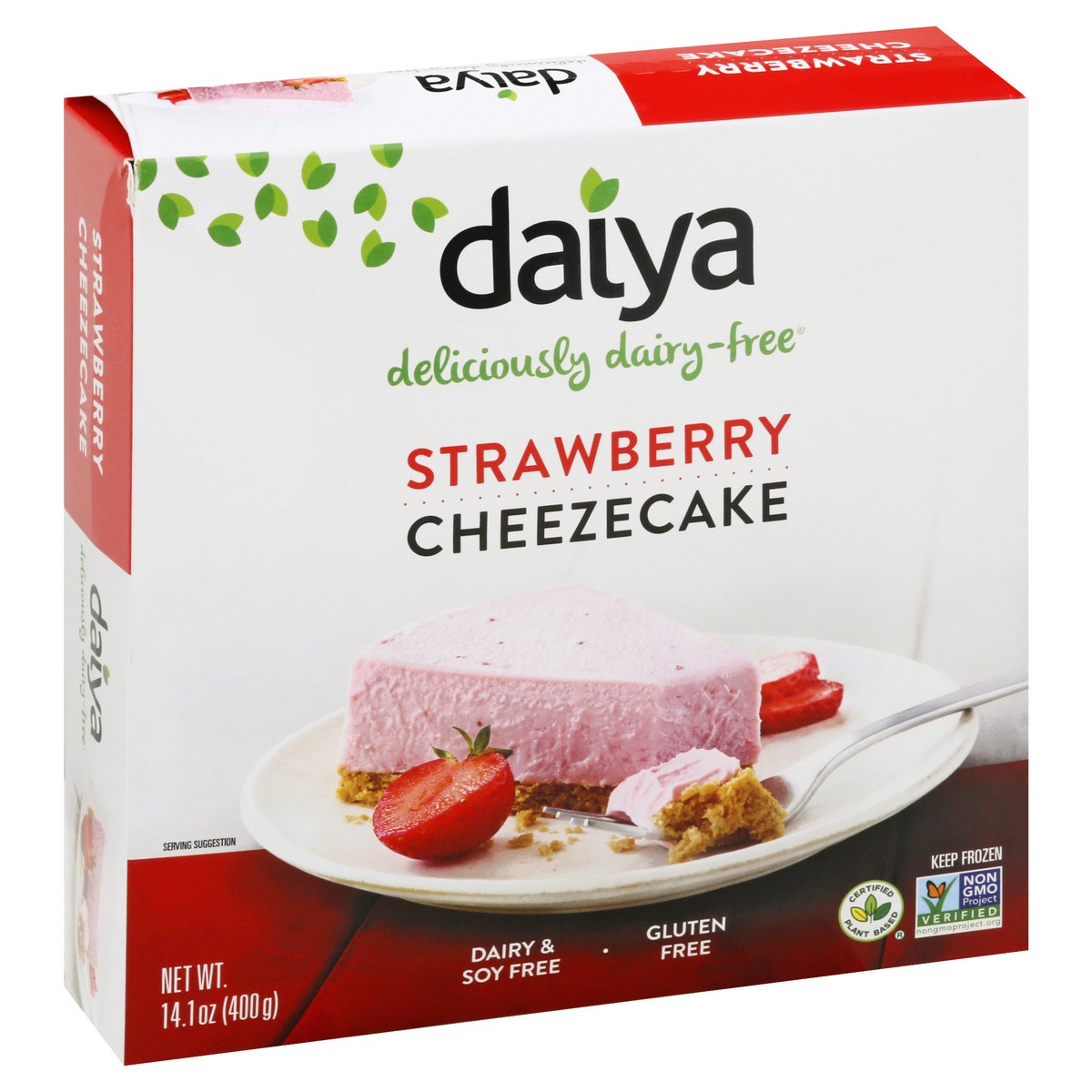 slide 5 of 9, Daiya Dairy Free Strawberry Cheesecake Dessert - 14.1 oz, 14.1 oz