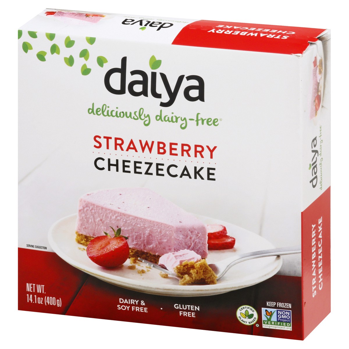 slide 8 of 9, Daiya Dairy Free Strawberry Cheesecake Dessert - 14.1 oz, 14.1 oz
