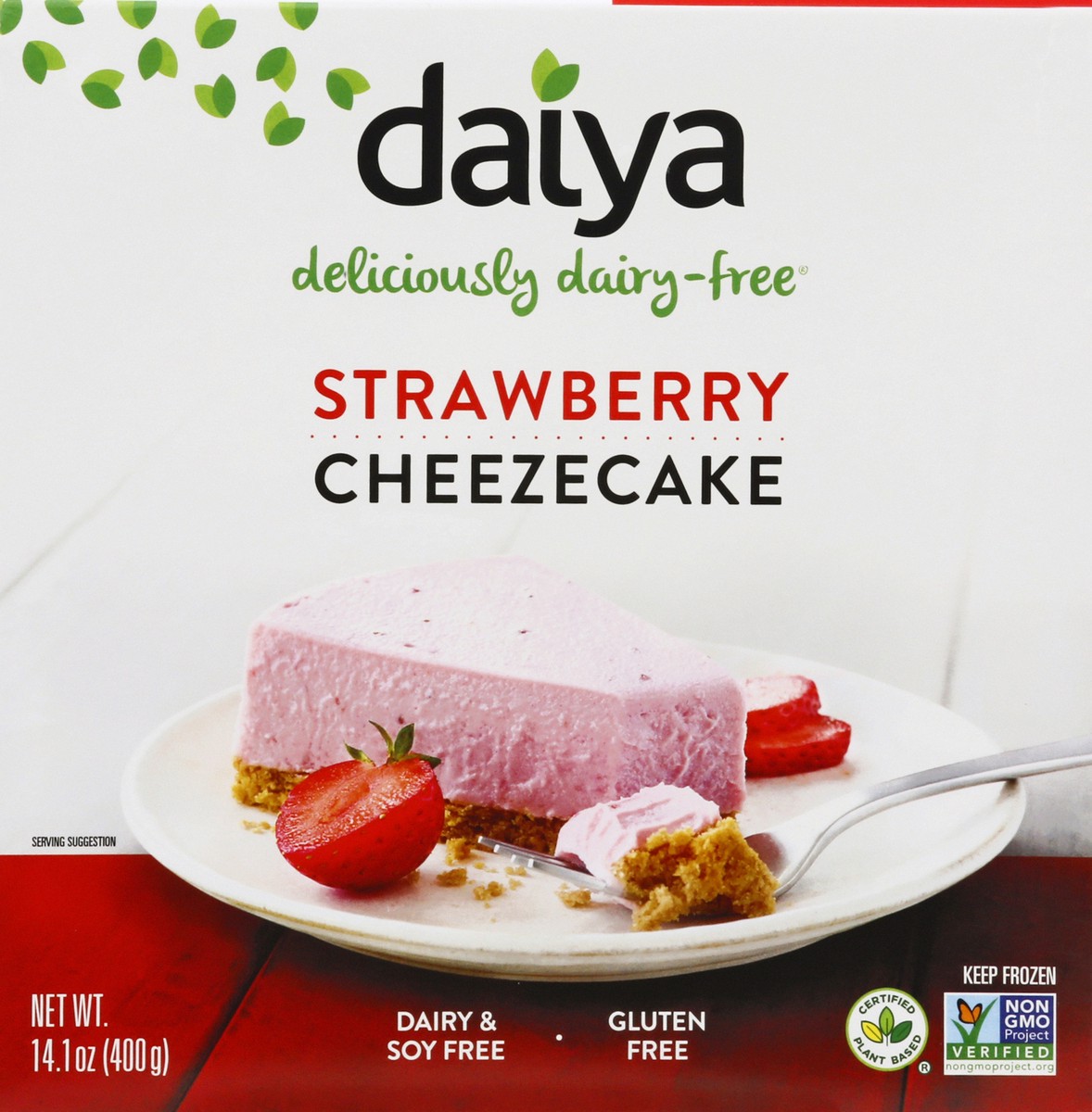 slide 5 of 9, Daiya Strawberry Cheezecake 14.1 oz, 14.1 oz