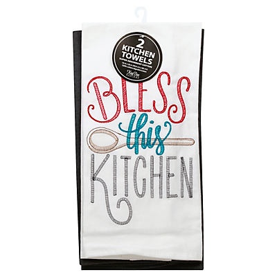 slide 1 of 2, Kay Dee Designs Kay Dee Flour Sack Towel Bless Kitchen, 2 ct